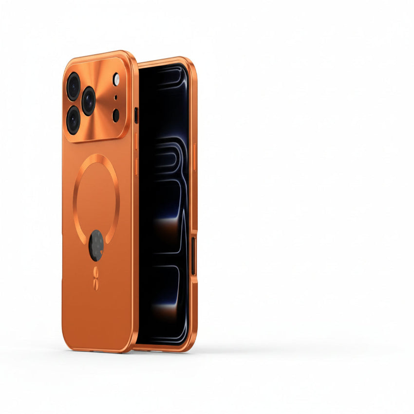 Suitable for 17 Pro Max Phone Case, Anti-Peep with Cutout for Logo, Magnetic
