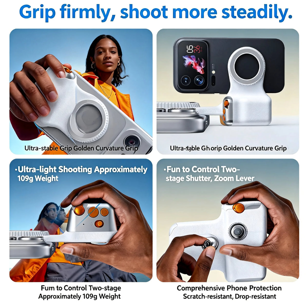 Magnetic Camera Grip Stabilizer 