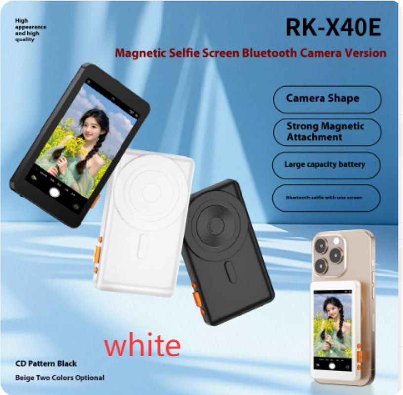 Mobile Phone Magnetic Screen Doubling Device for Live Selfie